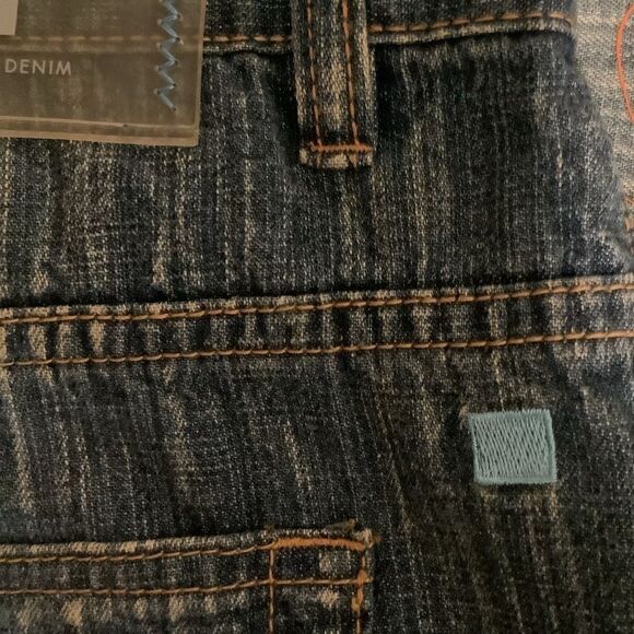 Azure love life vintage men retro y2k splattered abstract Art Wear Demin Jeans - Picture 6 of 11